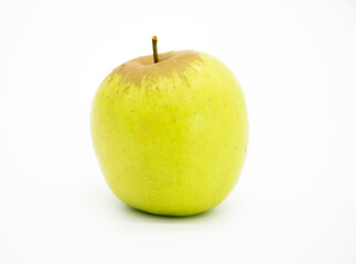 Fresh green apple isolated on white background