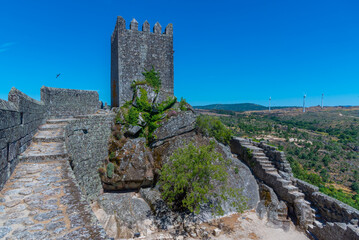 Castle in Portuguese town Sortelha © dudlajzov