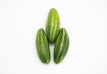 three pointed gourd isolate on white background
