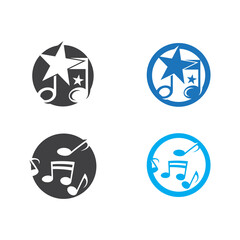 Music note Icon Vector illustration design