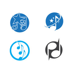 Music note Icon Vector illustration design