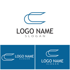 C Letter Logo Template vector icon design