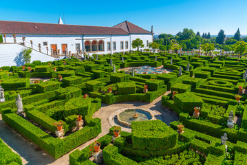Bishop's Palace Garden in Castelo Branco in Portugal - obrazy, fototapety, plakaty