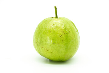 Fresh guava isolated on white background.