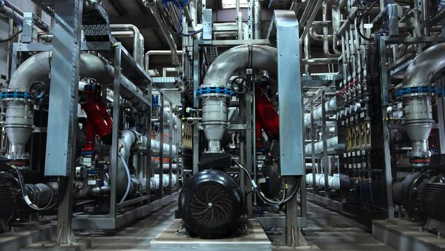 Tanks of treatment facilities at the plant