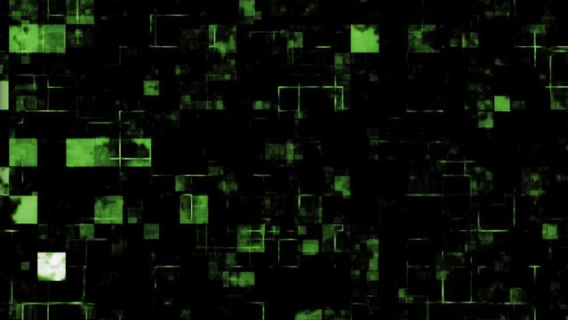 かっこいいサイバー空間な背景素材（緑）	