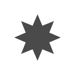 Obraz premium Star vector icon. Simple pictogram.