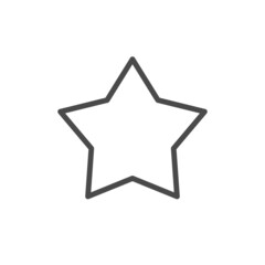 Obraz premium Star vector icon. Simple pictogram.