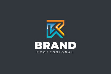 Obraz premium R Letter Vector Logo Concept Design