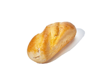 round bun isolated on white background