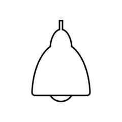 Hanging lamp line icon. Suspended ceiling lamp shade. Vector Illustration