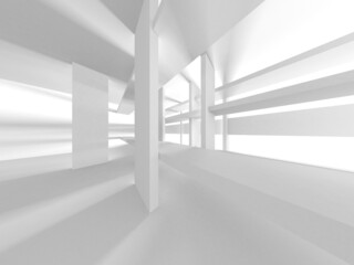 Obraz premium White Modern Background. Abstract Building Concept