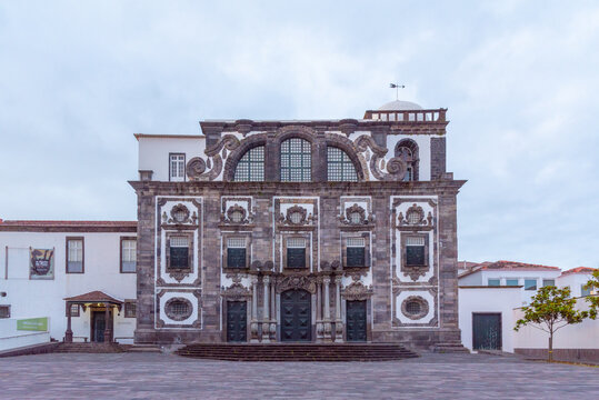 Church Of The Jesuite College At Ponta Delgada In The Azores, Portugal