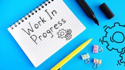 Work In Progress is shown on the photo using the text