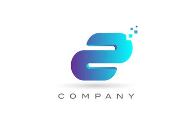 Z alphabet letter logo icon design with  blue dot. Creative template for company and business