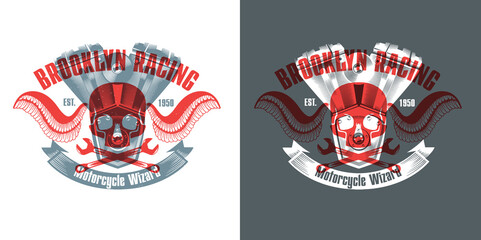 vector illustration of stylish lettering motorcycle design for , graphics for t-shirt ,vintage design