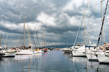 Obraz premium Wonderful overview of the famous coast of southern Sardinia