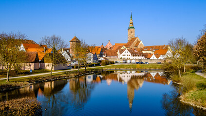 Obraz premium historic buildings at the old town of Wolframs Eschenbach
