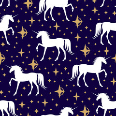 Unicorn pattern seamless