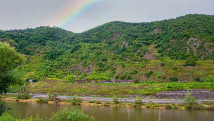 Fototapeta premium rainbow over the river
