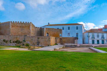 View of a castle in Portuguese town Lagos