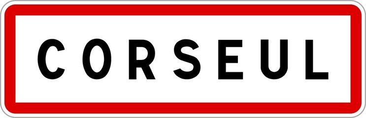 Panneau entrée ville agglomération Corseul / Town entrance sign Corseul