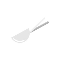 Scoop for ice cream icon. Vector illustration.