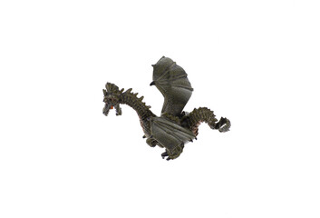 Fototapeta na wymiar dragon toy isolated on white background