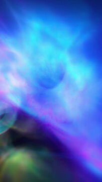 Deep Blue Green Magenta Atmosphere Ethereal Heaven Background Loop