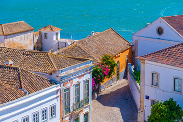Aerial view of Portuguese town Faro
