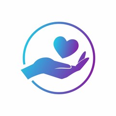 charity web icon. vector design