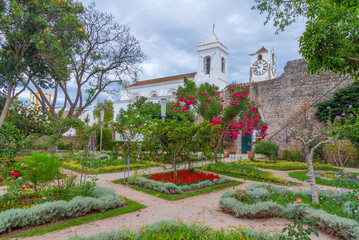 Tavira castle with a garden inside, Portugal