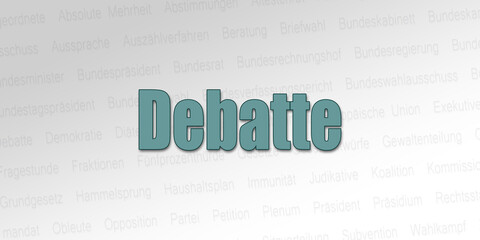 Politischer Begriff - Debatte