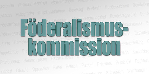 Politischer Begriff - Föderalismuskommission