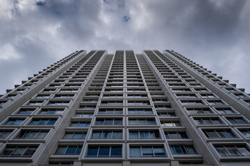 High rise building facade in Paris