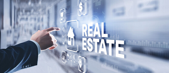 Real estate concept. Buying real estate for business or life
