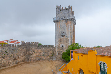 View of the castle in Portuguese town Beja
