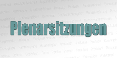 Fototapeta premium Politischer Begriff - Plenarsitzungen