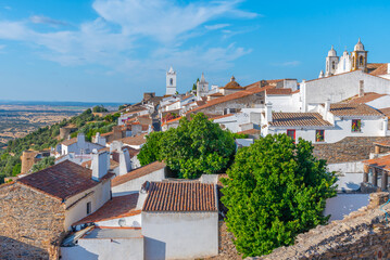Aerial view of Portuguese town Monsaraz