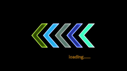 Loading bar downloading bar loading screen pixelated progress animation Loading Transfer Download 0-100% in black background.	