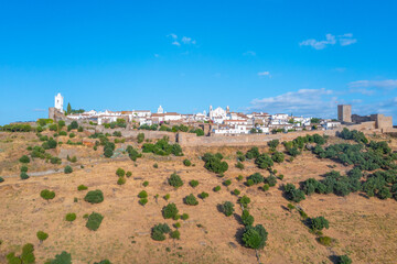 Aerial view of Portuguese town Monsaraz