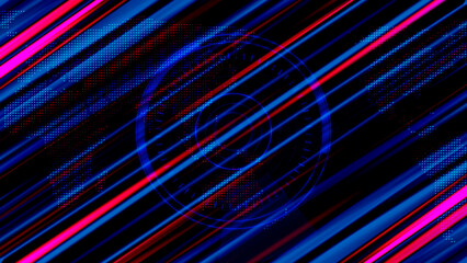 colorful technology background. directional geometric tech background.	