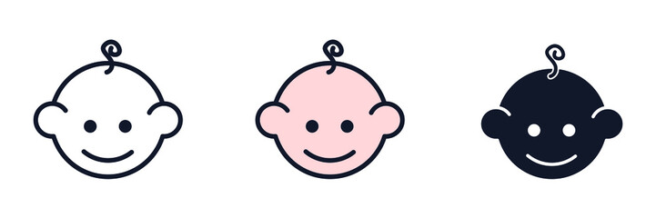 baby icon symbol template for graphic and web design collection logo vector illustration