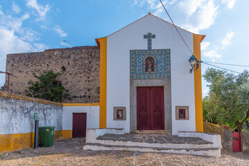 a small church at the old town of Castelo de Vide in Portugal
