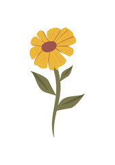 cute flat sunflower design