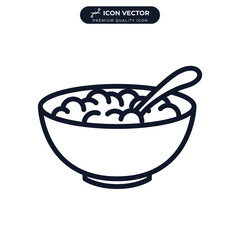 baby cereal icon symbol template for graphic and web design collection logo vector illustration