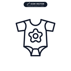 baby romper icon symbol template for graphic and web design collection logo vector illustration