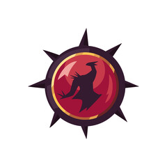 red dragon fantasy shield