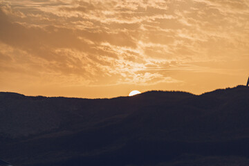 danish dune at sunset