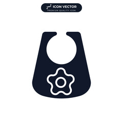 baby bib icon symbol template for graphic and web design collection logo vector illustration